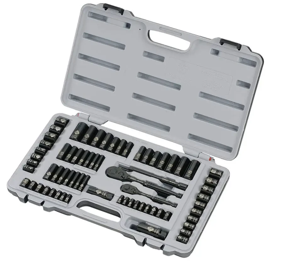 STANLEY 92-824 Black Chrome and Laser Etched 69-Piece Socket Set - 2