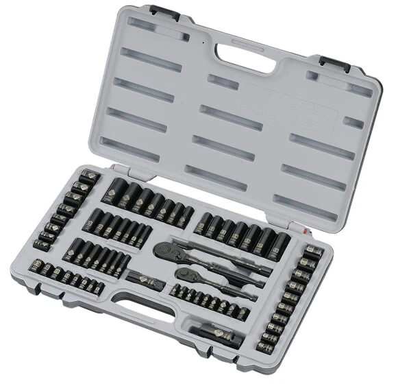 STANLEY 92-824 Black Chrome and Laser Etched 69-Piece Socket Set - STANLEY (1)