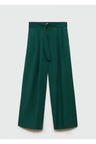 Штаны из лиоцелла с поясом - 4