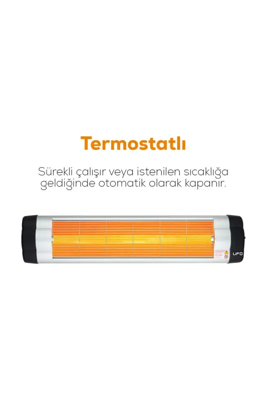 Star 2400 Infraqizil Devorda O'rnatilgan Isitgich - Termostatli - 2