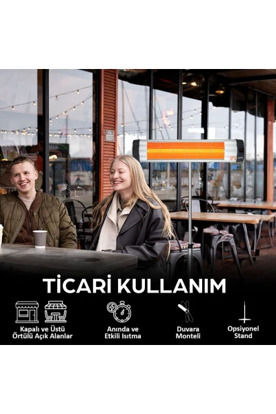 Star 2400 Infraqizil Devorda O'rnatilgan Isitgich - Termostatli - 7