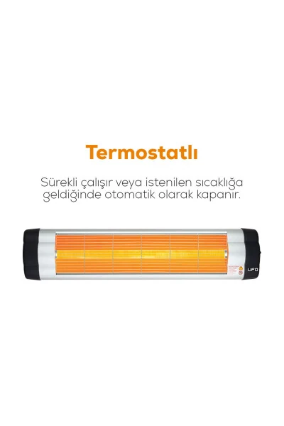 Star 2400 Infrared Wall Mounted Heater - Thermostat - 4