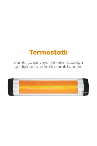 Star 2400 Infrared Wall Mounted Heater - Thermostat - UFO (1)