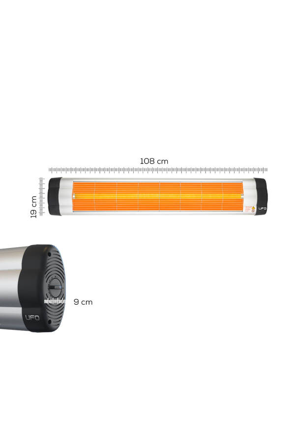 Star 2900 Infrared Wall Mounted Heater - Thermostat - 3