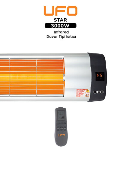 Star 3000 Infrared Wall Mounted Heater - Remote Controlled - 1