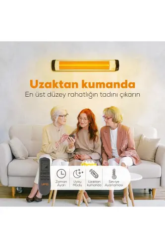 Star 3000 Kızılötesi Duvar Tipi Isıtıcı - Uzaktan Kumandalı - UFO (1)