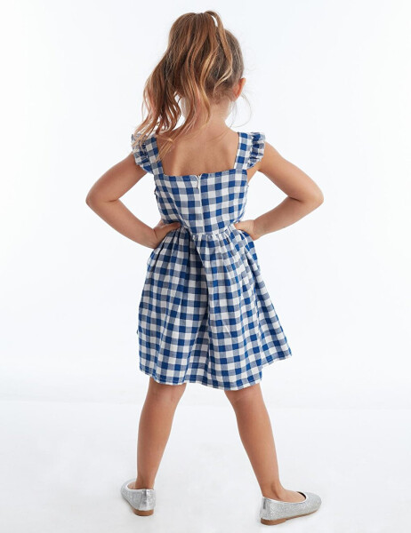 Star Cat Plaid Dress - 6