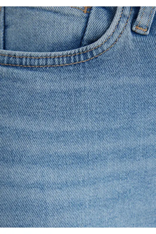 Star Gold Shape Puslu Buz Jean Pantolon 101077-89180 - AÇIK MAVİ - 8