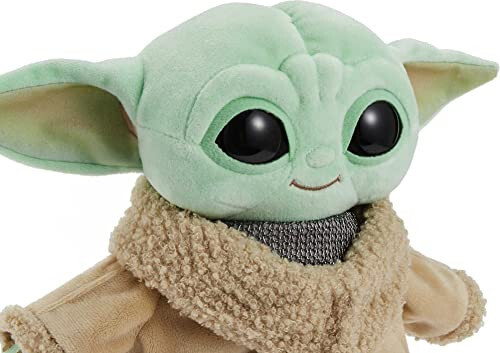 Star Wars Grogu Plush with Beskar Armor, Soft Doll Inspired by Star Wars Mandalorian Book of Boba Fett, Travel Toys and Gifts for Kids - 33