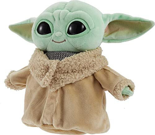 Star Wars Grogu Plush with Beskar Armor, Soft Doll Inspired by Star Wars Mandalorian Book of Boba Fett, Travel Toys and Gifts for Kids - 34