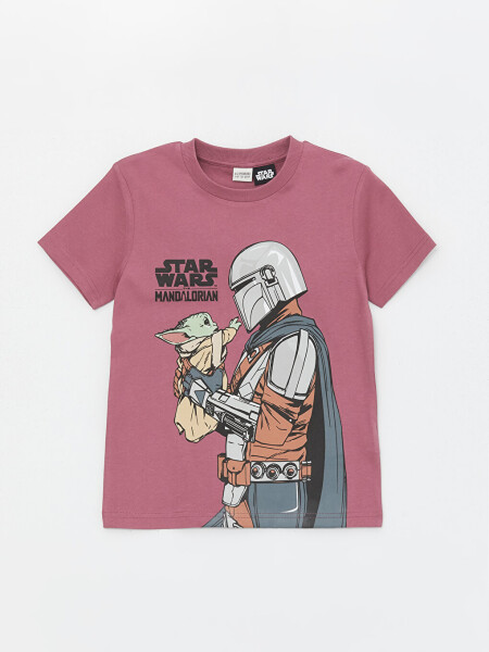 Star Wars Printed Short Sleeve Boys T-Shirt with Bicycle Collar - 3