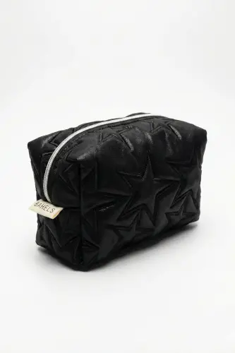 Stargirl Siyah Yıldız Makyaj Çantası-Siyah8 - BAHELS (1)