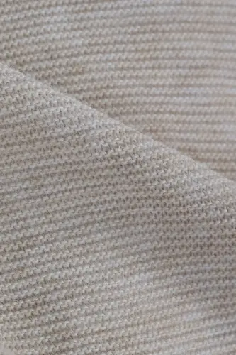 Starlink Örme Bebek Kundak Battaniyesi, Oeko-tex Sertifikalı Çocuk Pikesi 80 X 100 Cm - Bej - 4
