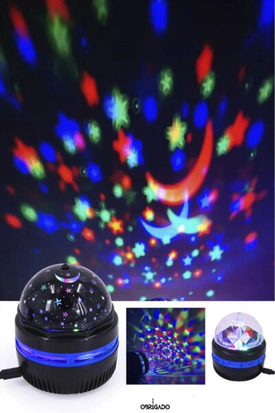 Starry Sky Projector Night Light for Kids Baby Room Black - 3