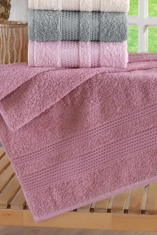 Stars Antibakterial 6 dona 50x90 sm. Qo'l va yuz sochiq to'plami - 3