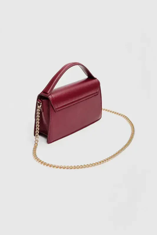 STD Double grip cross-body bag Classic-Burgundy - 5