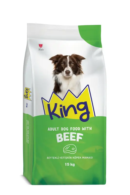 Steak Adult Dog Food 15 Kg - KING