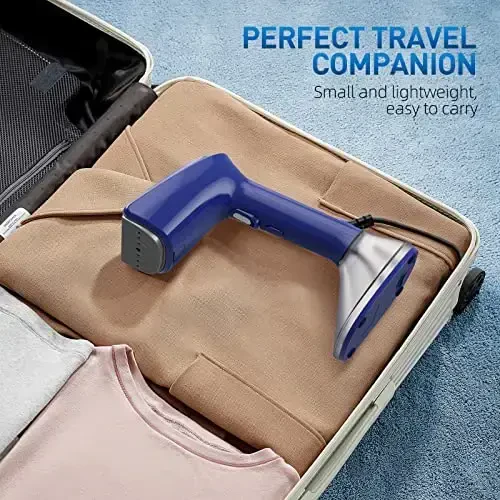 Steamer for Clothes - 1800W Powerful Steam, 2 Modes for Wet and Dry Ironing, 20-Second Fast Heat-up,Detachable Water Tank with Heat-Resistant Gloves -Removing Wrinkles.Only for 120V Countries.Blue - 6