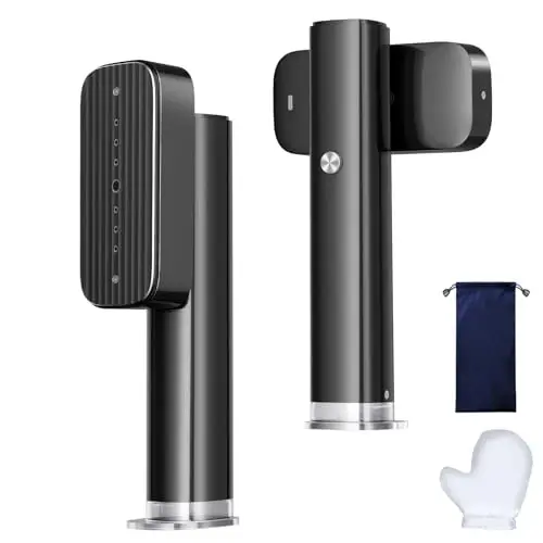 Steamer for Clothes, Portable Handheld Garment Steamer for Fabric Wrinkles Remover, 15s Fast Heat-up, 90ml Water Tank with Heat-Resistant Gloves, Convenient clothes steamer for Home, Travel 2 - 1