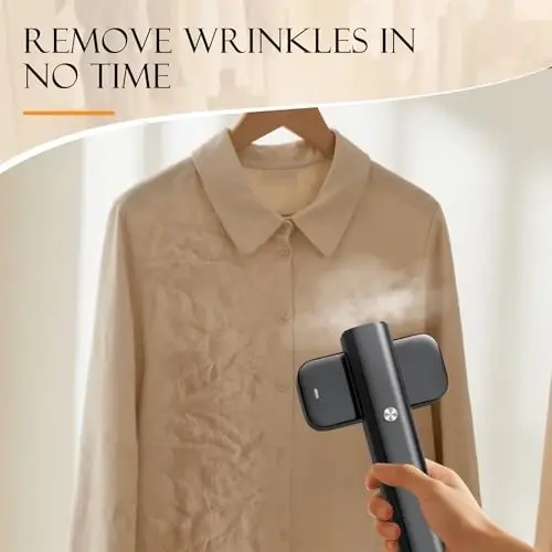 Steamer for Clothes, Portable Handheld Garment Steamer for Fabric Wrinkles Remover, 15s Fast Heat-up, 90ml Water Tank with Heat-Resistant Gloves, Convenient clothes steamer for Home, Travel 2 - 2