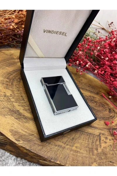 Steel Sport Design Black Dupont Lighter - GENEL MARKALAR