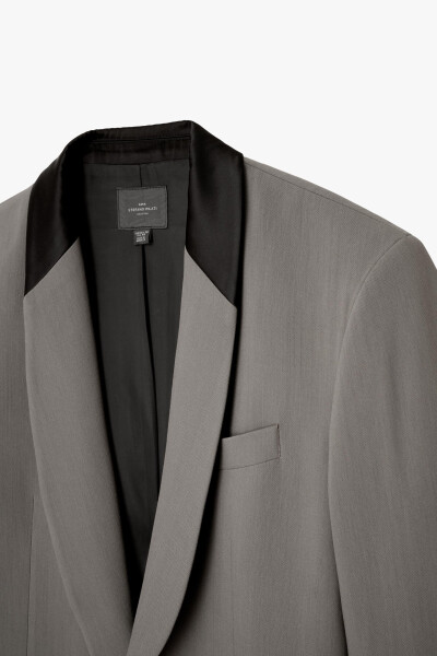 Stefano Pilati's XModazone KONTRAST suit blazer - Grey - 9