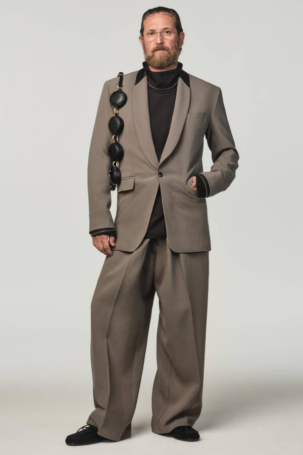 Stefano Pilati's XModazone KONTRAST suit blazer - Grey - 1