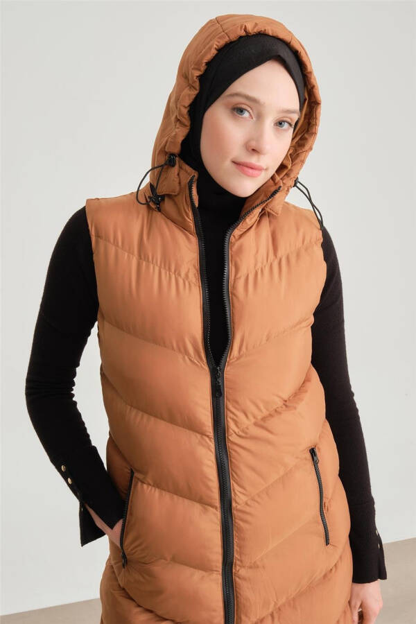 Стеганая куртка Armine 23Kd8306 Табачная - 8