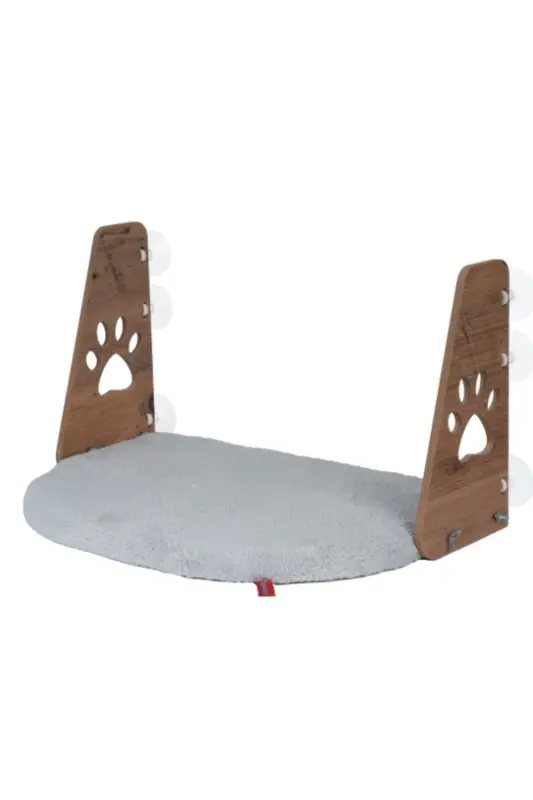 Стеклянная лежанка Кошачья лежанка на присосках Стеклянная лежанка Лежанка на присосках Серо-серый - 2