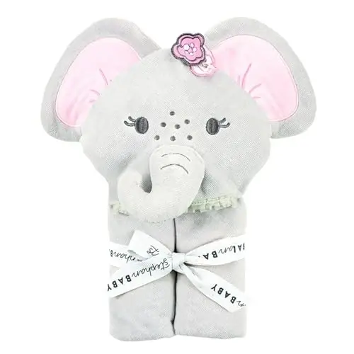Stephan Baby Hooded Towel - 100% Cotton with Fun Animal Design for Infants and Toddlers, 31