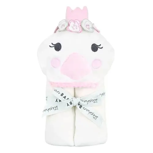 Stephan Baby Hooded Towel - 100% Cotton with Fun Animal Design for Infants and Toddlers, 31