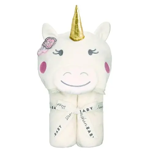 Stephan Baby Hooded Towel - 100% Cotton with Fun Animal Design for Infants and Toddlers, 31