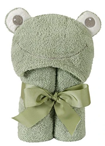 Stephan Baby Terry Plush Hooded Bath Towel, Frog, 0-24 Months - 5
