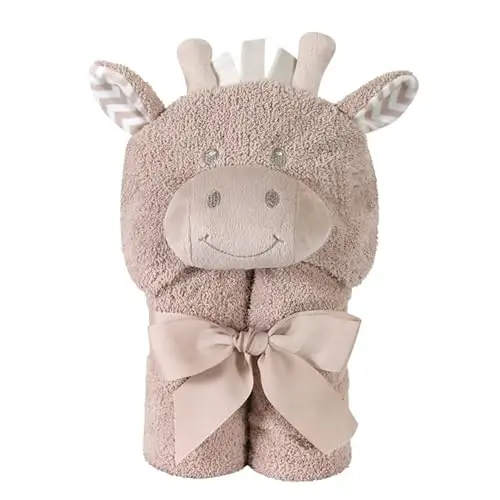 Stephan Baby Terry Plush Hooded Hammom Sochiği, Jirafa, 0-24 Oy - STEPHAN