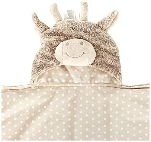 Stephan Baby Terry Plush Hooded Hammom Sochiği, Jirafa, 0-24 Oy - 3