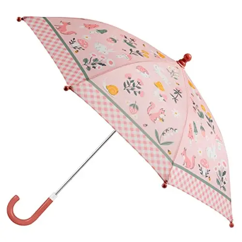 Stephen Joseph, Toddler and Little Kid Umbrella with Pinch Free Closure and Colorful Design - 1