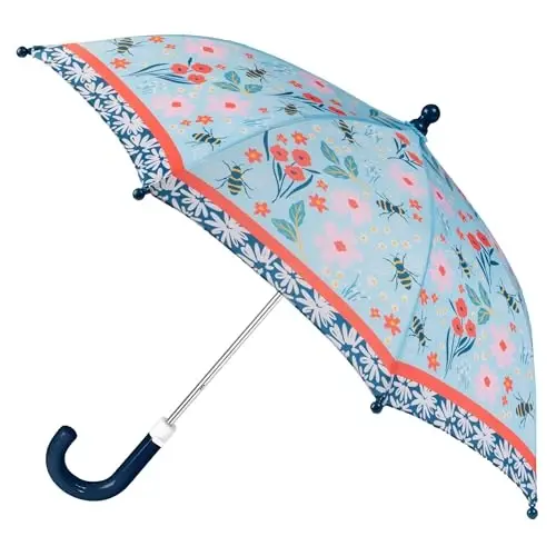 Stephen Joseph, Toddler and Little Kid Umbrella with Pinch Free Closure and Colorful Design - 1
