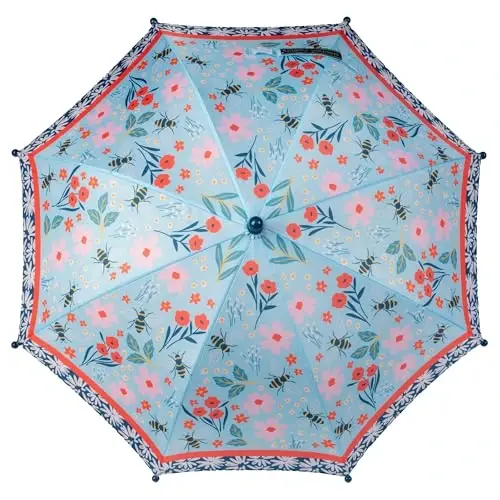 Stephen Joseph, Toddler and Little Kid Umbrella with Pinch Free Closure and Colorful Design - 2