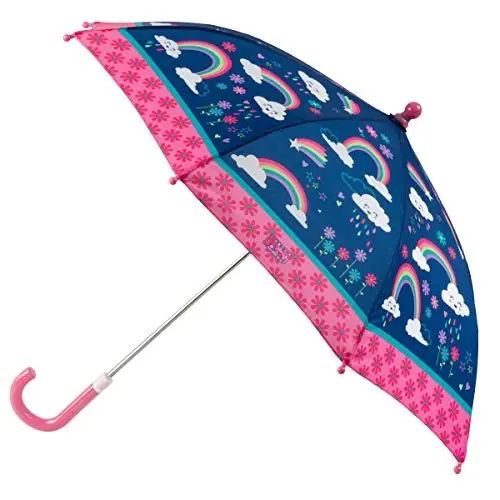 Stephen Joseph, Toddler and Little Kid Umbrella with Pinch Free Closure and Colorful Design - 1