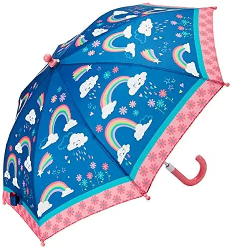 Stephen Joseph, Toddler and Little Kid Umbrella with Pinch Free Closure and Colorful Design - 4