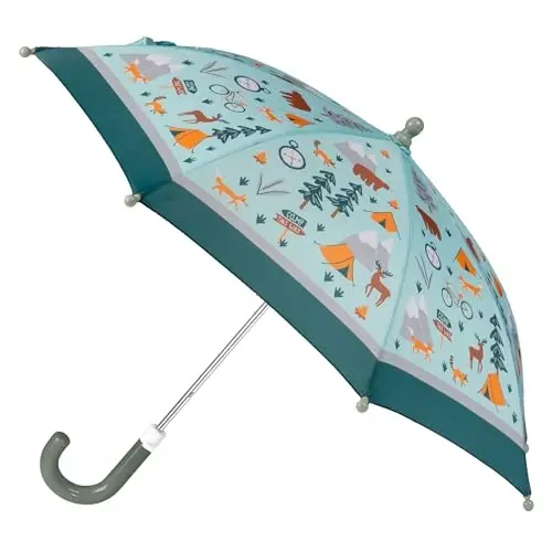Stephen Joseph, Toddler and Little Kid Umbrella with Pinch Free Closure and Colorful Design 