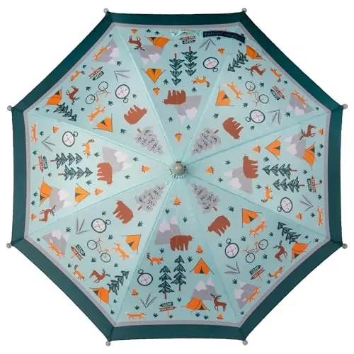 Stephen Joseph, Toddler and Little Kid Umbrella with Pinch Free Closure and Colorful Design - 2