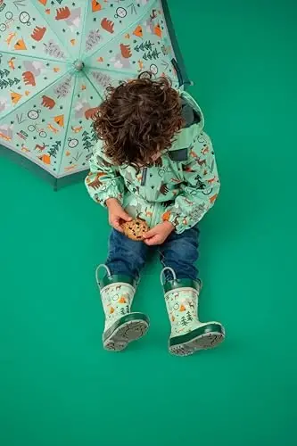 Stephen Joseph, Toddler and Little Kid Umbrella with Pinch Free Closure and Colorful Design - 3