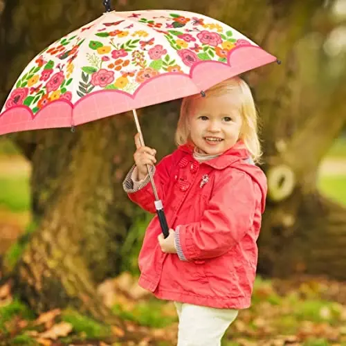 Stephen Joseph, Toddler and Little Kid Umbrella with Pinch Free Closure and Colorful Design - 5