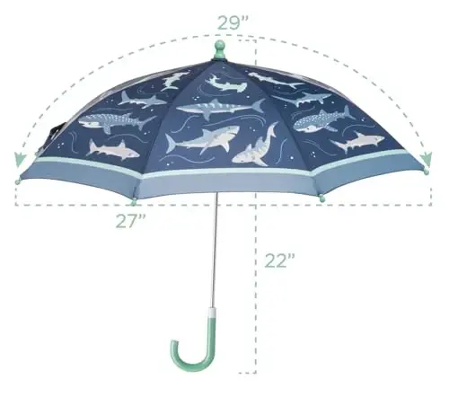 Stephen Joseph, Toddler and Little Kid Umbrella with Pinch Free Closure and Colorful Design - 4