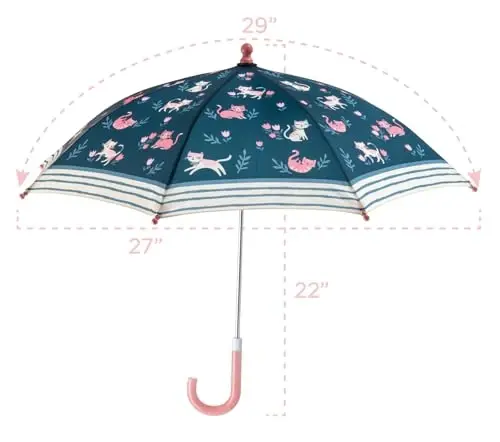 Stephen Joseph, Toddler and Little Kid Umbrella with Pinch Free Closure and Colorful Design - 3