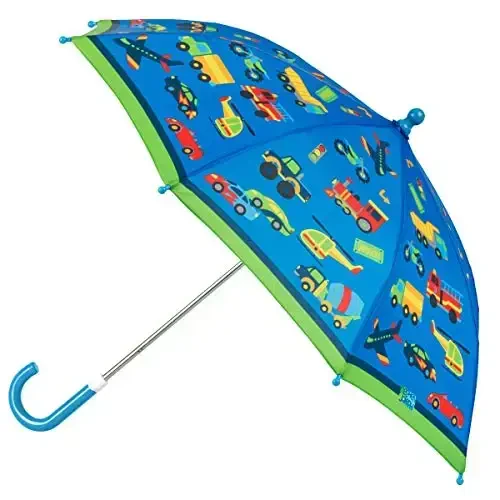 Stephen Joseph, Toddler and Little Kid Umbrella with Pinch Free Closure and Colorful Design - 2