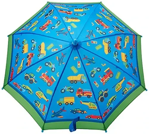 Stephen Joseph, Toddler and Little Kid Umbrella with Pinch Free Closure and Colorful Design - 4