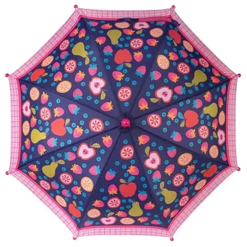 Stephen Joseph, Toddler and Little Kid Umbrella with Pinch Free Closure and Colorful Design - 2