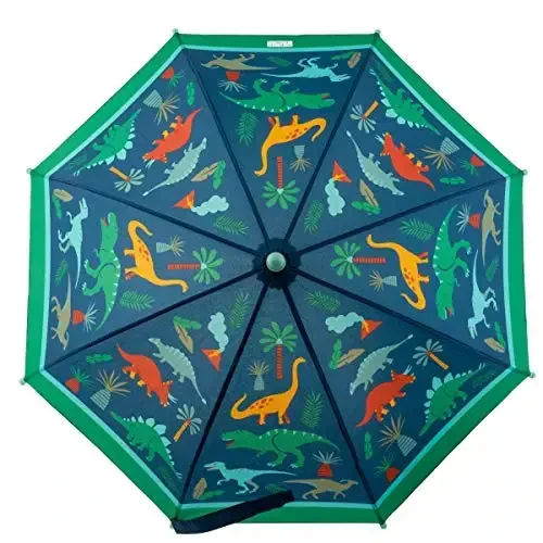 Stephen Joseph, Toddler and Little Kid Umbrella with Pinch Free Closure and Colorful Design - 2